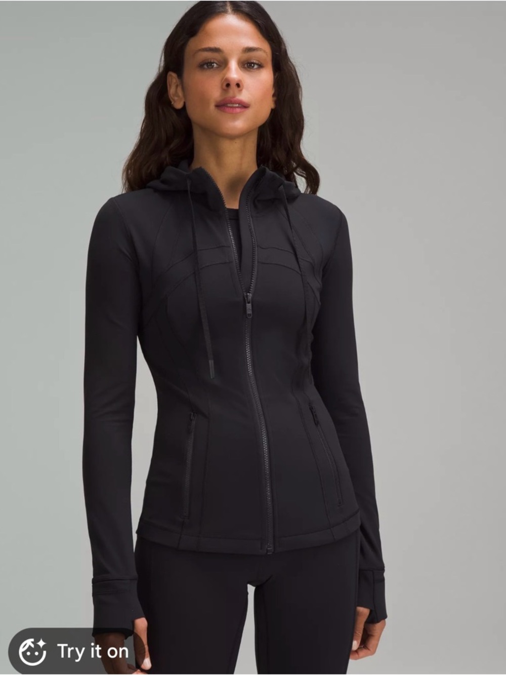 Lululemon Define Black Zip-Up Hooded Jacket